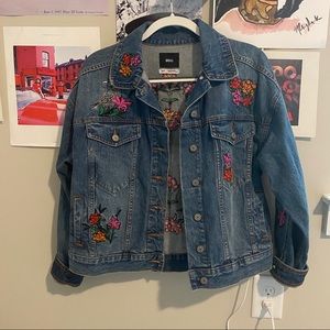 BDG Jean Jacket with embroidery and sewn in detail